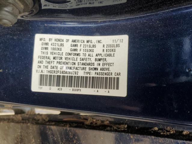 1HGCR2F58DA066282 - 2013 HONDA ACCORD SPORT Niebieski zdjęcie 13