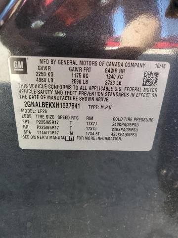 2GNALBEKXH1537841 - 2017 CHEVROLET EQUINOX LS 石墨色 照片 12