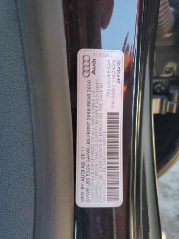 WAUSGAFC1CN006406 - 2012 AUDI A7 PRESTIGE أسود صورة 12