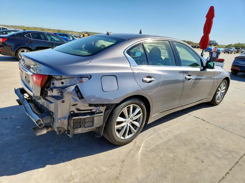 JN1BV7AP7EM670579 - 2014 INFINITI Q50 BASE GRAY photo 3