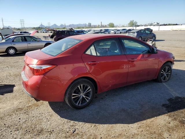 5YFBURHE7GP502408 - 2016 TOYOTA COROLLA L RED photo 3