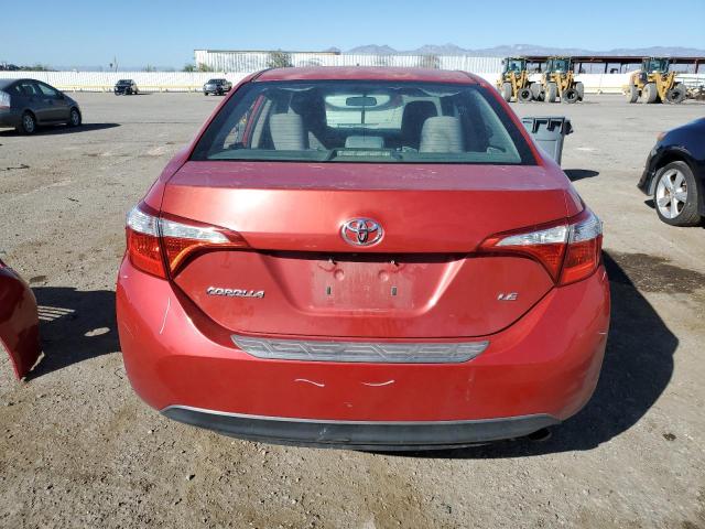 5YFBURHE7GP502408 - 2016 TOYOTA COROLLA L RED photo 6