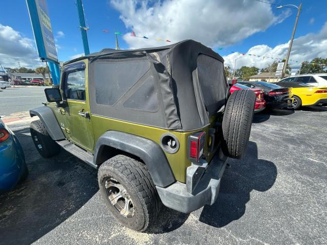 1J4FA24138L627219 - 2008 JEEP WRANGLER X GREEN photo 3