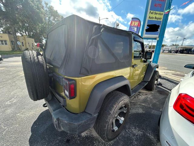 1J4FA24138L627219 - 2008 JEEP WRANGLER X GREEN photo 4