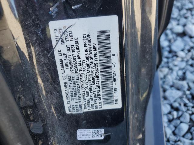 5FNRL5H47EB058229 - 2014 HONDA ODYSSEY EX BLACK photo 13