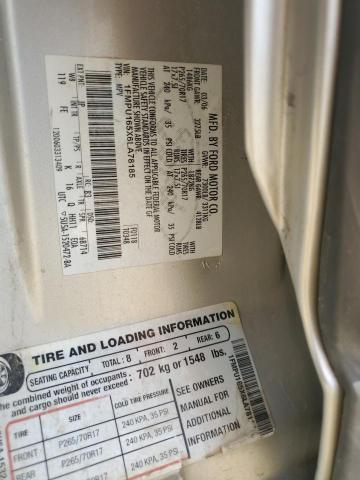 1FMPU165X6LA78185 - 2006 FORD EXPEDITION XLT SILVER photo 13