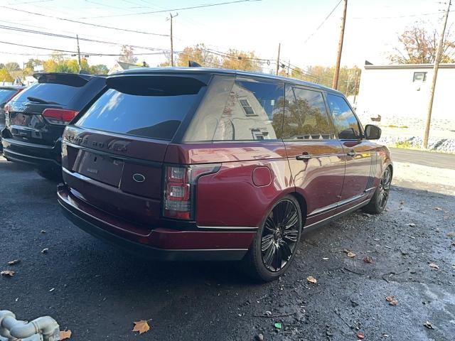 SALGS2FV1HA358505 - 2017 LAND ROVER RANGE ROVE HSE BURGUNDY photo 4