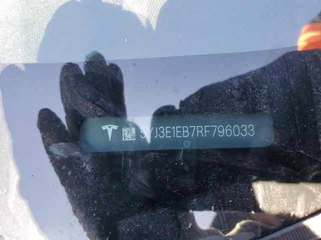 5YJ3E1EB7RF796033 - 2024 TESLA MODEL 3 შავი ფოტო 12