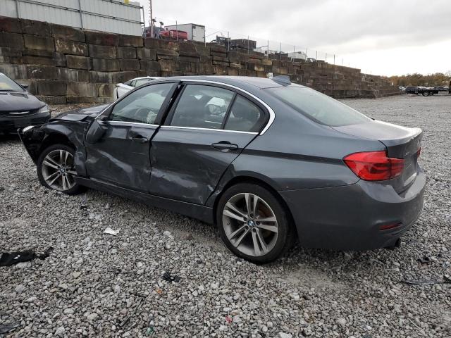 WBA8D9G57JNU69925 - 2018 BMW 330 XI GRAY photo 2