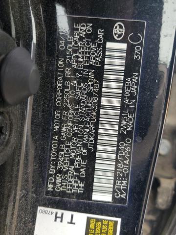 JTDKARFU6K3087487 - 2019 TOYOTA PRIUS Siyah fotoğraf 12