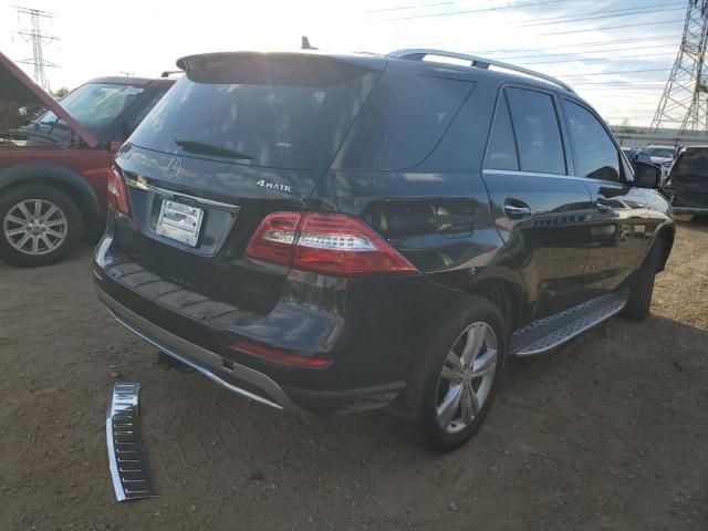 4JGDA5HB5CA021325 - 2012 MERCEDES-BENZ ML 350 4MATIC BLACK photo 3
