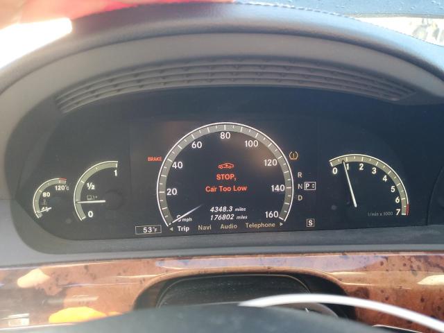 WDDNG86X78A180805 - 2008 MERCEDES-BENZ S 550 4MATIC BLACK photo 9