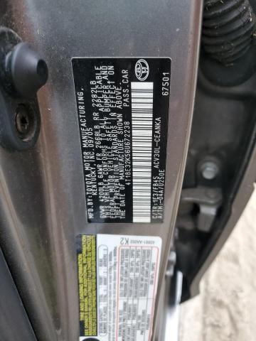 4T1BE32K56U672238 - 2006 TOYOTA CAMRY LE ნაცრისფერი ფოტო 12