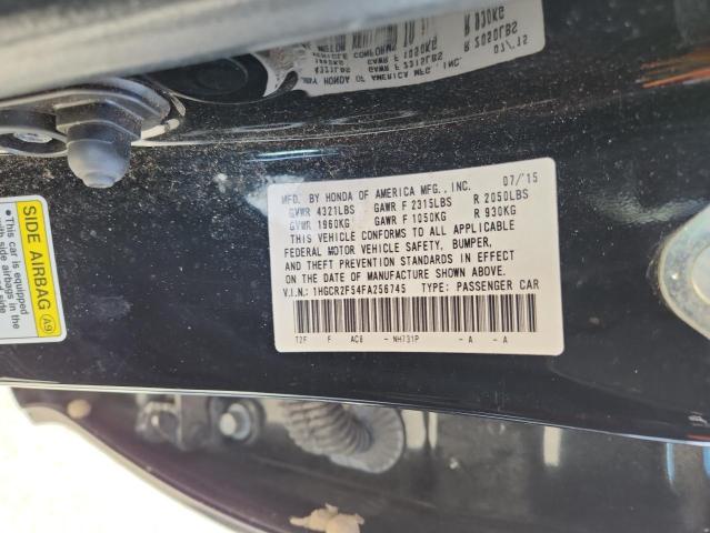 1HGCR2F54FA256745 - 2015 HONDA ACCORD SPORT 黑色 照片 13