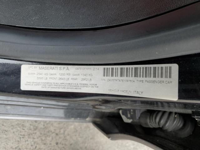 ZAM57RTA7E1097804 - 2014 MASERATI GHIBLI S 灰色 照片 12