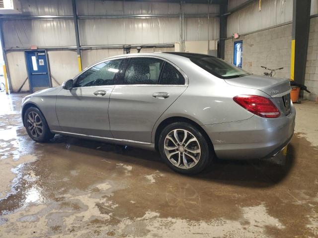 55SWF4KB5FU041912 - 2015 MERCEDES-BENZ C 300 4MATIC GRAY photo 2