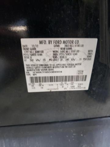 1FM5K7F85DGB93034 - 2013 FORD EXPLORER LIMITED BLACK photo 14