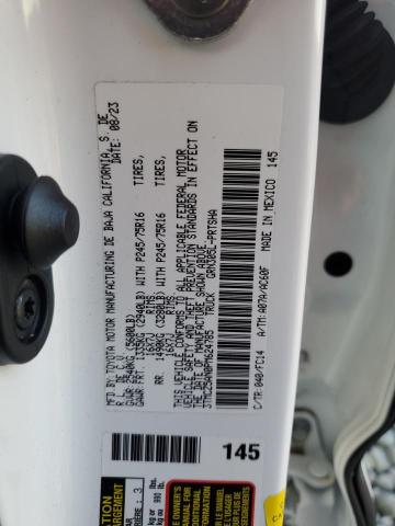 3TMCZ5AN0PM624785 - 2023 TOYOTA TACOMA DOUBLE CAB Ақ фото 12