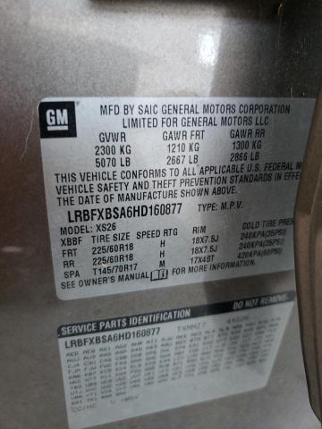 LRBFXBSA6HD160877 - 2017 BUICK ENVISION ESSENCE Շագանակագույն լուսանկար 13
