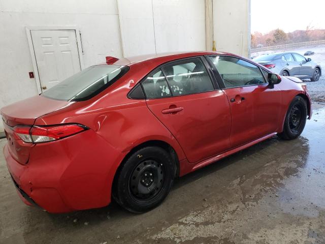 5YFEPMAE7MP177367 - 2021 TOYOTA COROLLA LE RED photo 3