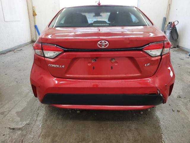 5YFEPMAE7MP177367 - 2021 TOYOTA COROLLA LE RED photo 6