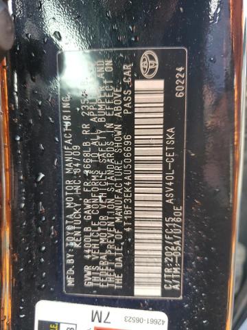 4T1BF3EK4AU506696 - 2010 TOYOTA CAMRY BASE BLACK photo 13