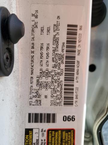 3TMCZ5AN9HM044579 - 2017 TOYOTA TACOMA DOUBLE CAB Weiß Foto 12