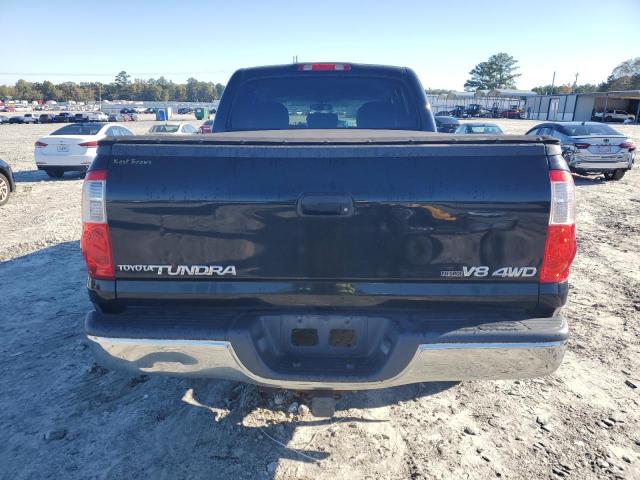 5TBDT441X6S509806 - 2006 TOYOTA TUNDRA DOUBLE CAB SR5 BLACK photo 6