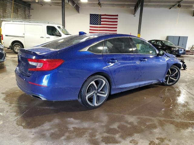 1HGCV1F3XJA132184 - 2018 HONDA ACCORD SPORT Синій фото 3