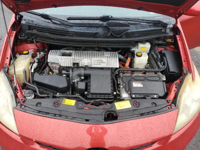 JTDKN3DU9C5458734 - 2012 TOYOTA PRIUS RED photo 11