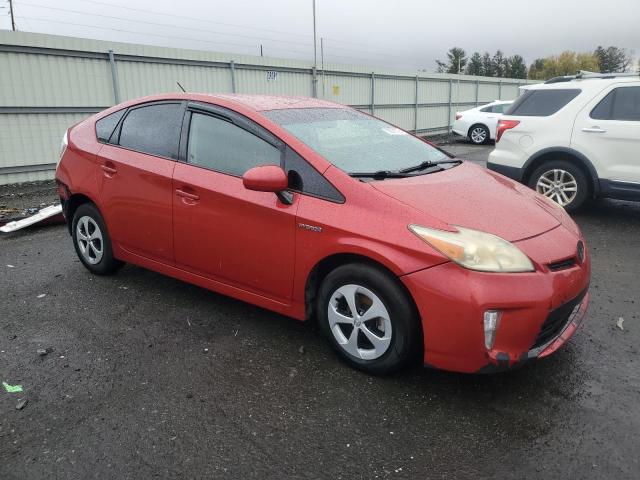 JTDKN3DU9C5458734 - 2012 TOYOTA PRIUS RED photo 4
