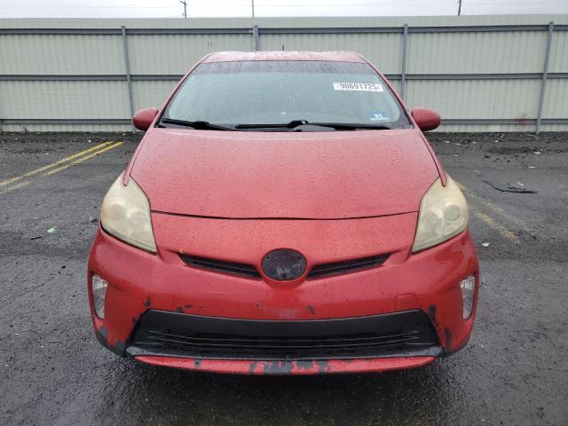 JTDKN3DU9C5458734 - 2012 TOYOTA PRIUS RED photo 5