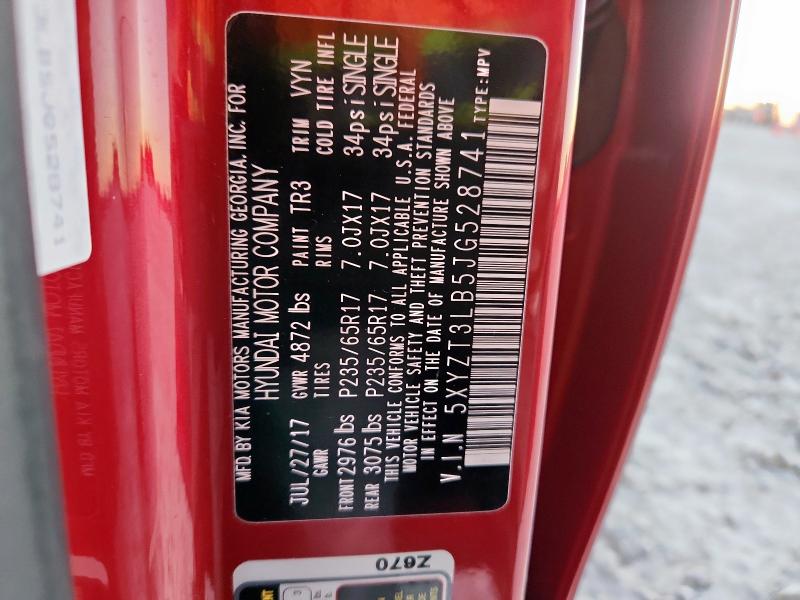 5XYZT3LB5JG528741 - 2018 HYUNDAI SANTA FE S Qırmızı foto 13