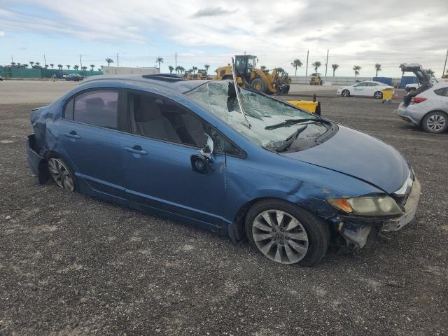 19XFA1F86AE034673 - 2010 HONDA CIVIC EX BLUE photo 4