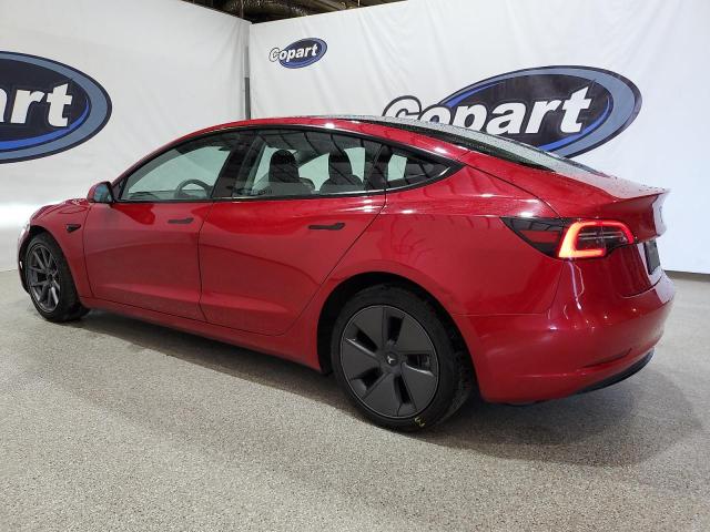 5YJ3E1EA2PF454624 - 2023 TESLA MODEL 3 MAROON photo 2