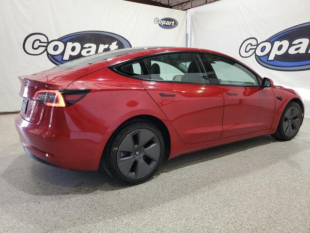 5YJ3E1EA2PF454624 - 2023 TESLA MODEL 3 MAROON photo 3