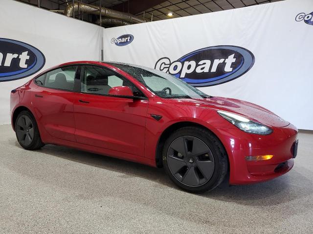 5YJ3E1EA2PF454624 - 2023 TESLA MODEL 3 MAROON photo 4