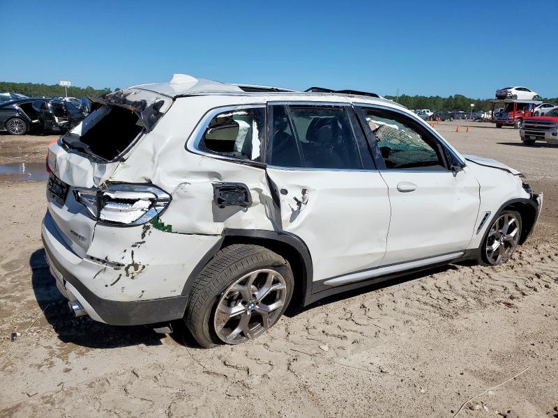 5UXTY3C0XM9F91525 - 2021 BMW X3 SDRIVE30I Beyaz fotoğraf 3