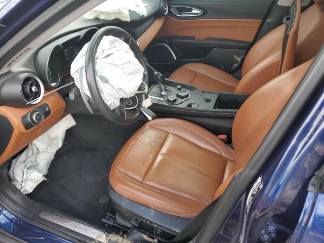 ZARFAEDNXJ7570791 - 2018 ALFA ROMEO GIULIA Q4 BLUE photo 7