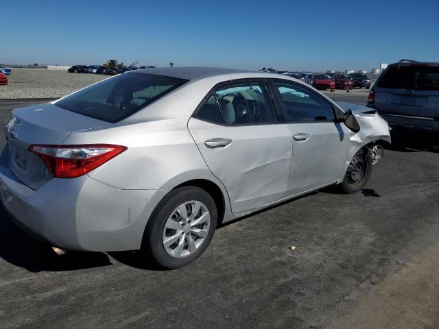 2T1BURHE2EC186445 - 2014 TOYOTA COROLLA L SILVER photo 3