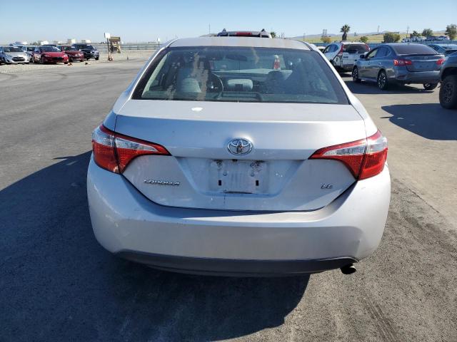 2T1BURHE2EC186445 - 2014 TOYOTA COROLLA L SILVER photo 6