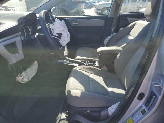 2T1BURHE2EC186445 - 2014 TOYOTA COROLLA L SILVER photo 7