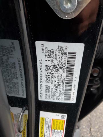 1HGCV1F39JA232521 - 2018 HONDA ACCORD SPORT BLACK photo 12
