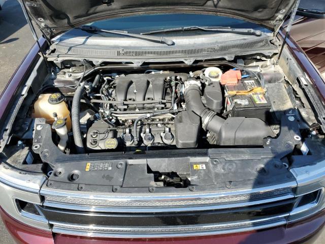 2FMGK5C8XHBA00469 - 2017 FORD FLEX SEL BURGUNDY photo 12