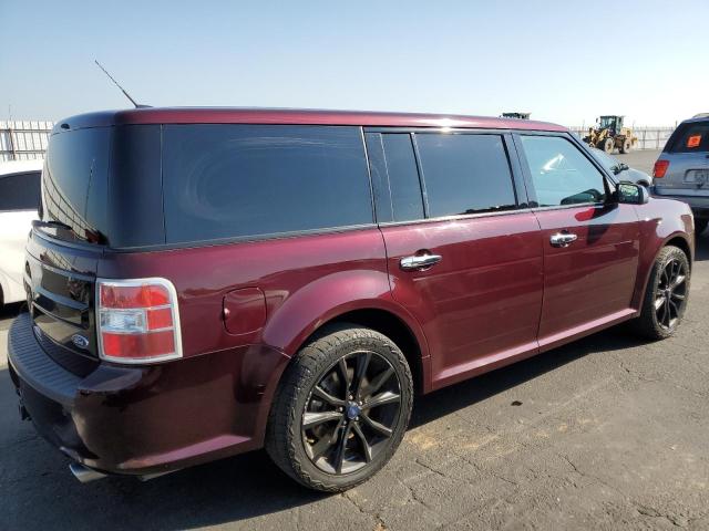 2FMGK5C8XHBA00469 - 2017 FORD FLEX SEL BURGUNDY photo 3