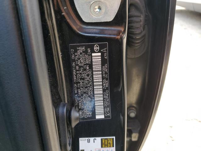 JTDKN3DU3C5475951 - 2012 TOYOTA PRIUS BLACK photo 12