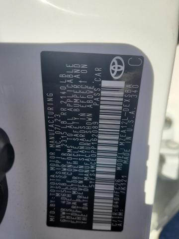 5YFS4MCE0PP162089 - 2023 TOYOTA COROLLA SE Սպիտակ լուսանկար 12