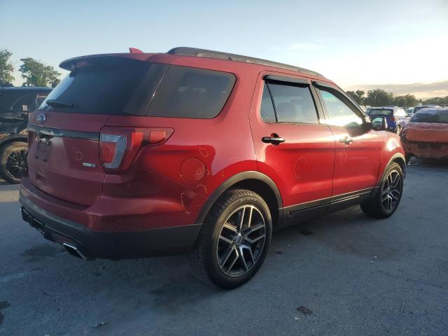 1FM5K8GT7HGA26141 - 2017 FORD EXPLORER SPORT Kırmızı fotoğraf 3