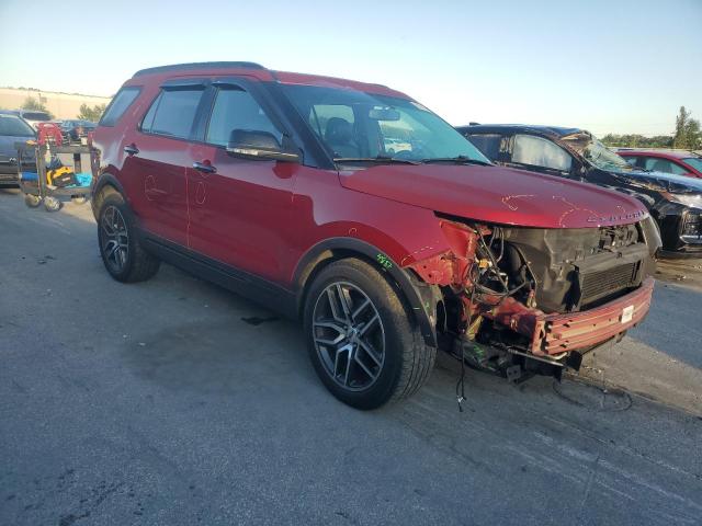 1FM5K8GT7HGA26141 - 2017 FORD EXPLORER SPORT Kırmızı fotoğraf 4
