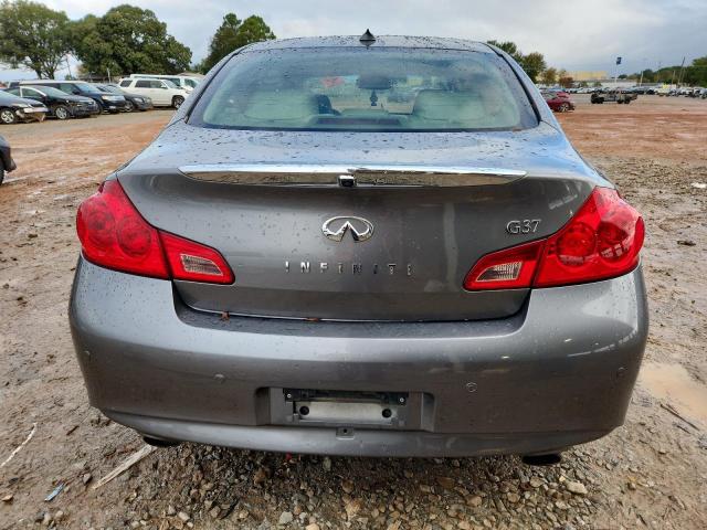 JN1CV6AP0DM722602 - 2013 INFINITI G37 BASE GRAY photo 6